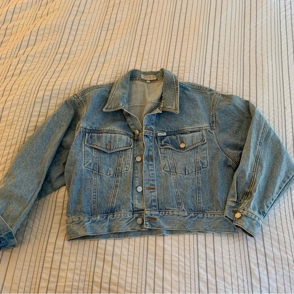 1980s Vintage Cropped Denim Jacket (very Rock n’ Roll) - Picture 3 of 7